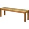 Costway 1/2 PCS 52" Outdoor Acacia Wood Dining Bench Chair with Slatted Seat